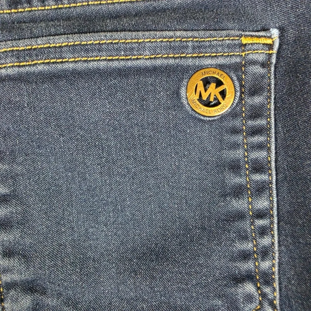 Michael Kors Womens Skinny Jeans Dark Indigo Blue Stretch Denim Size 8